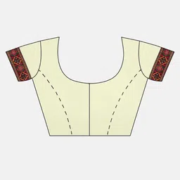 DIVASTRI Bandhani Embroidered Pure Georgette Half and Half Bandhani Saree image 5