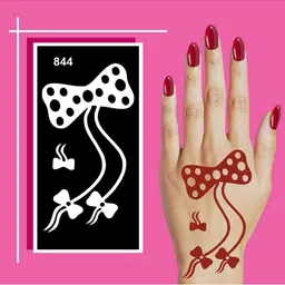 VOORKOMS Floral Mehndi Stencil Sticker-picture-24