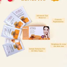 Lotus Herbals Radiance Boost Set Of 4 Ubtan Gold Facial Kit - 47g Each image 2