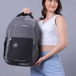 WILDSKILL Unisex Brand Logo Backpack with Compression Straps-picture-12