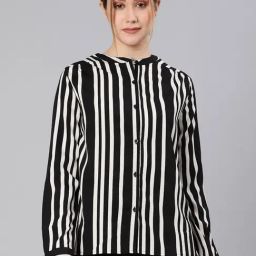 Oxolloxo Black & White Striped Shirt-picture-24