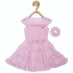Allen Solly Junior Purple Applique Frock-picture-39