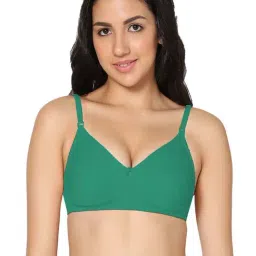 IN CARE Green Cotton T-Shirt Bra-image-55