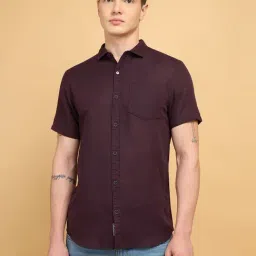 Wrangler Wine Regular Fit Shirt-image-83