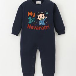 BLUSHES Infants Navaratri Printed Pure Cotton Romper-picture-18