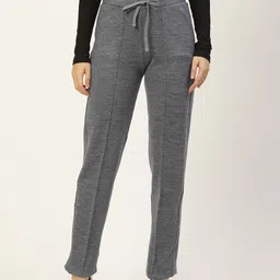 RVK Women Grey Knitted Palazzos-image-68