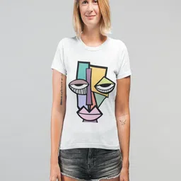 TAJNAN Women Cotton Tshirts-image-6