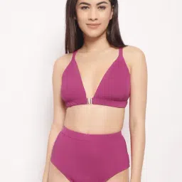 aoba Erotissch Purple Plain Bikini Set-picture-20