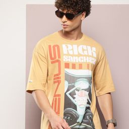 Kook N Keech Men Printed Pure Cotton Oversized T-shirt-picture-13
