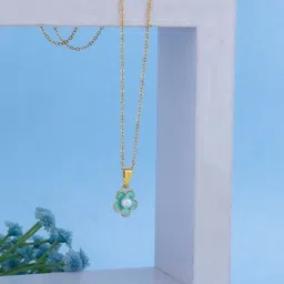 SZN Classic Set Of 2 Stainless Steel Gold-Plated Beaded Star Shaped Pendant With Chains image 3