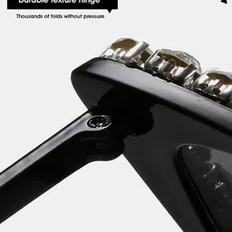 AUGEN Unisex Grey Lens & White Cateye Sunglasses with image 3