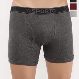 Sporto by Macho Pack Of 4 Mid-Rise Trunks-picture-36