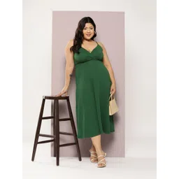 Qurvii+ Plus Size Fit & Flare Midi Dress image 5