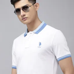 U.S. Polo Assn. Polo Collar Pure Cotton Slim Fit T-shirt image 1