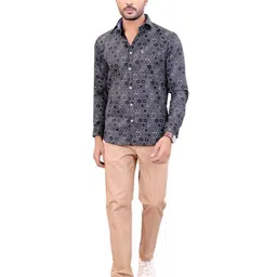 CHECKMARK CLOTHING Men Slim Fit Printed Casual Shirt-picture-38