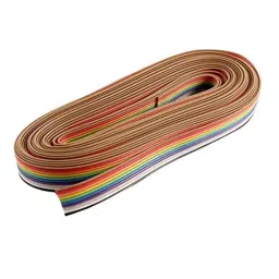TECHDELIVERS 10 Core 5 m Rainbow Color Flat Ribbon Wire Cable-image-16