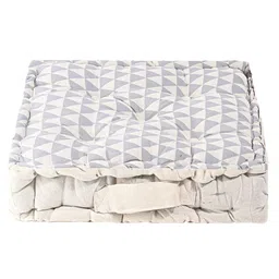 Kuber Industries Brown & Grey 2 Pieces Checked Cotton Chair Pads image 4