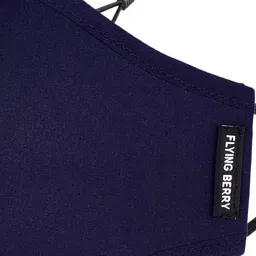 FLYING BERRY Pack of 3 Solid 3-Ply Reusable Adjustable Cloth Face Masks image 5