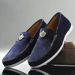 Alberto Torresi Men's Navy Casual Loafers-picture-13