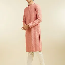 Diwas by Manyavar Men Sequinned Kurta image 3
