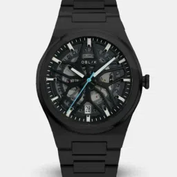 Oblik Velocity Black Analog Watch For Men-picture-43