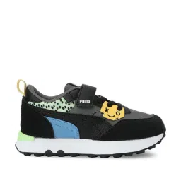 Puma Kids Rider FV Mix mtch AC+ PS Grey & Black Casual Sneakers-image-51