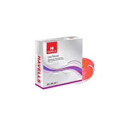 Havells 1.5 Sq.mm 1 Core Halogen Free Flame Retardant (HFFR) Cable Red, 180 m image 1