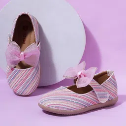 Mine Sole Bow Detailed Ballerinas -  Multi Colour-image-8