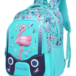 Beauty Girls by Hotshot Jungle Pack_1634|3d Design|school Bag|tution Bag|water Resistant|kids Bag|for Girls|30 Liters School Bag for GirlsHeight 17.5 Inches-image-2