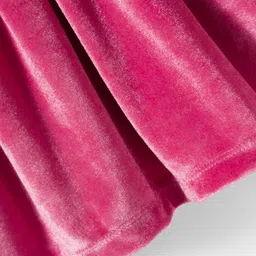 Mark & Mia Woven Full Sleeves Frock with Collar & Lace Detailing - Pink image 3