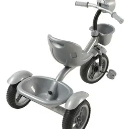 JoyRide Speedo Tricycle-Trike with Dual Storage Basket for Kids with Music and Light - Boys & Girls Age 2 to 4 Years Tricycle - Silver image 4