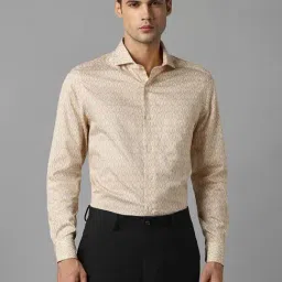 Louis Philippe Gods & Kings Beige Cotton Regular Fit Printed Shirt-picture-28