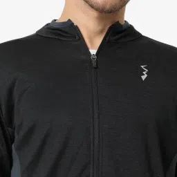 Campus Sutra Charcoal Grey Regular Fit Sports Jacket image 4