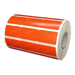 Tudko 30x20 mm 80 GSM 3 UP Self Adhesive Paper Label Orange (Pack of 2 Pcs) image 2