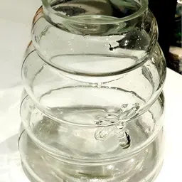 LHC Unisex Wide Mouth Transparent Glass Flower Vase image 4