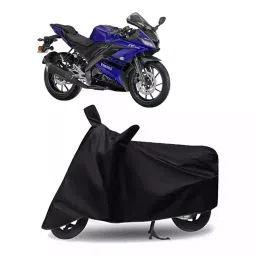 Auto Pearl Bike Cover for Yamaha YZF-R15 V3 BS6 (Black)-picture-11