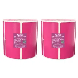 Tudko 38x38 mm 80 GSM 2 UP Self Adhesive Paper Label Pink (Pack of 2 Pcs)-image-76