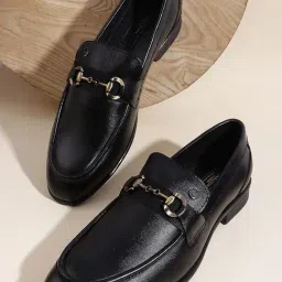 Carlton London Men's Black Loafers-picture-20