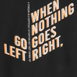 R&B Boys Black Cotton Printed T-Shirt image 5