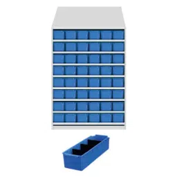 Universal UMASU13 White & Blue 9 Shelves 48 Bins Storage Rack-picture-45