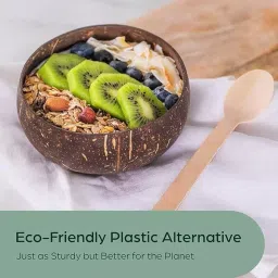 UMBRELLA CORPORATION 160 mm Disposable Spoons Wooden Body for Parties, Weddings, Events (Pack of 100) image 2