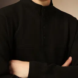 Dennis Lingo Mock Collar Cotton Pullover image 3