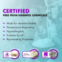 SLEEP SPA White & Charcoal Quilted Cotton Orthopedic King Size Mattress image 2