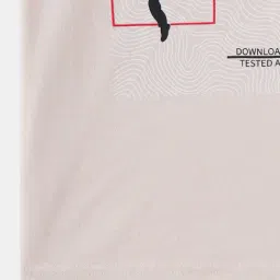 R&B Boys Beige Cotton Printed T-Shirt image 4