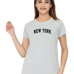 SZN Women Printed Applique T-shirt-picture-31
