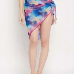 Secrets By ZeroKaata Blue & Pink Printed Sarong-picture-14