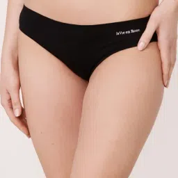 La Vie En Rose Black Cotton Panty-picture-25