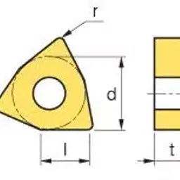 korloy KOERLOY Turning Insert WNMG080404-HA Grade NC3120 image 2