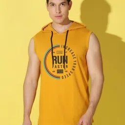 WOOSTRO Men Typography Printed Hooded Slim Fit T-shirt-picture-24