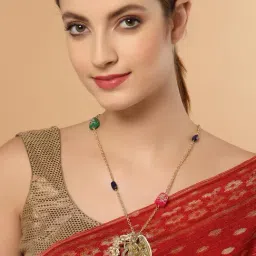 Dugran By Dugristyle Multi Necklace with Kundan & Pearls for Women-picture-29